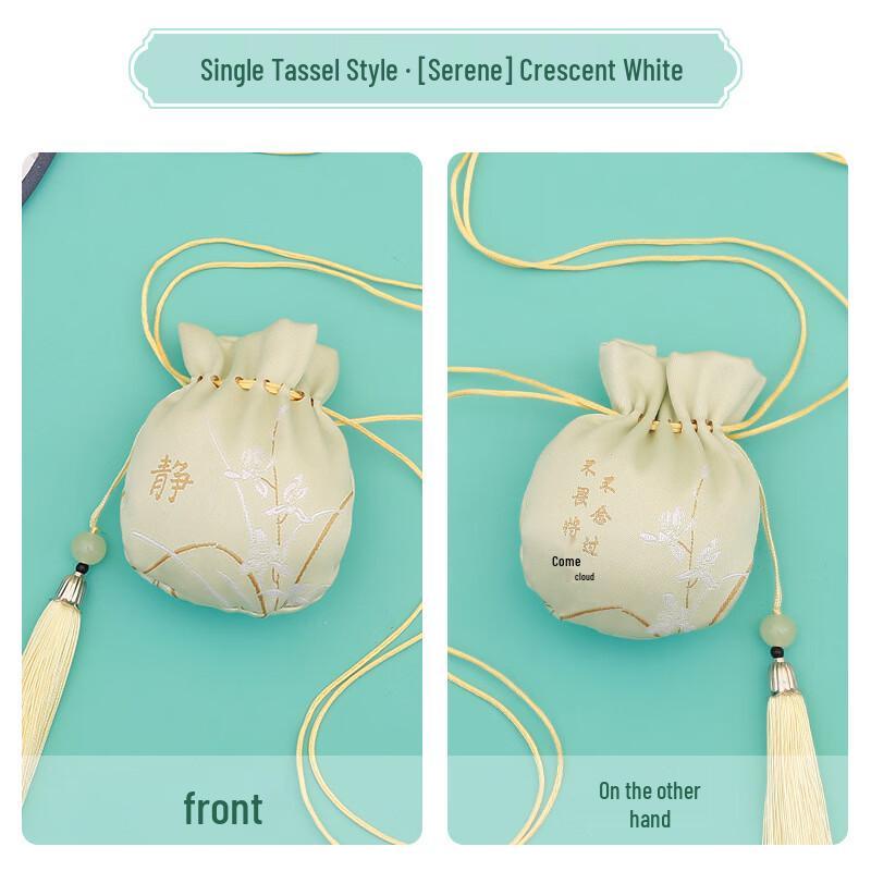 Ancient Style Embroidered Tassel Sachet Bags (10-Pack)