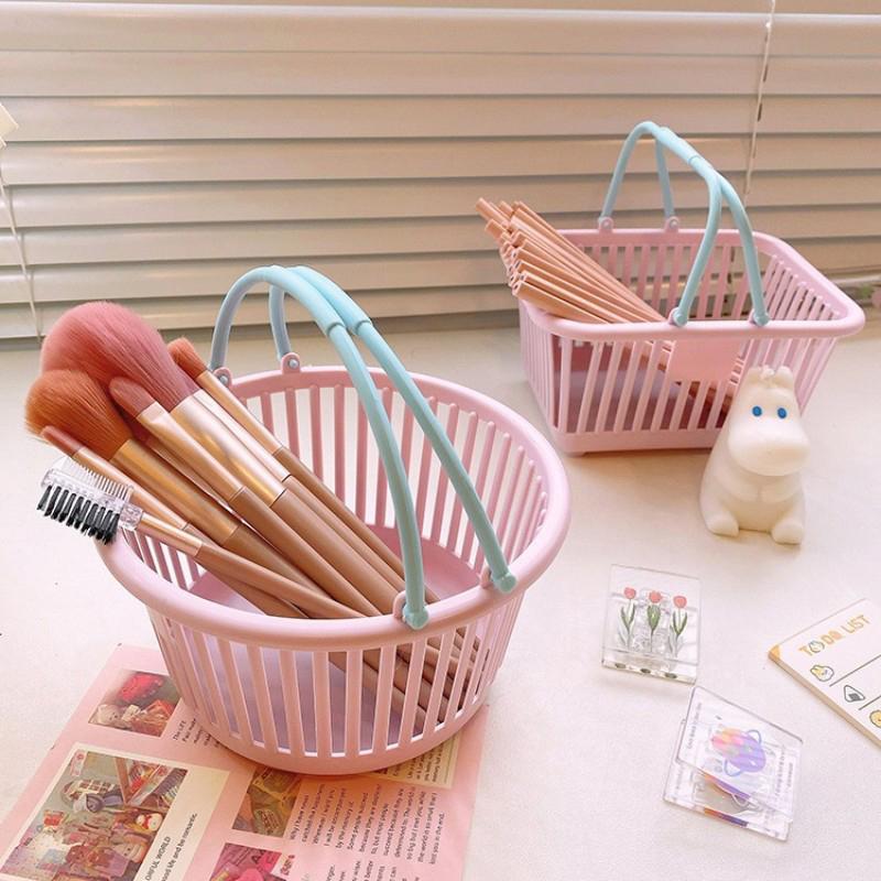 Keuken Opbergmand Hol Draagbaar Douche Bad Manden Desktop Fruitmanden Kinderspeelgoed Snack Plastic Organizer