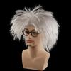 Old Man Wig Dressing up Teacher Role Play Physicist Adults Men and Glasses