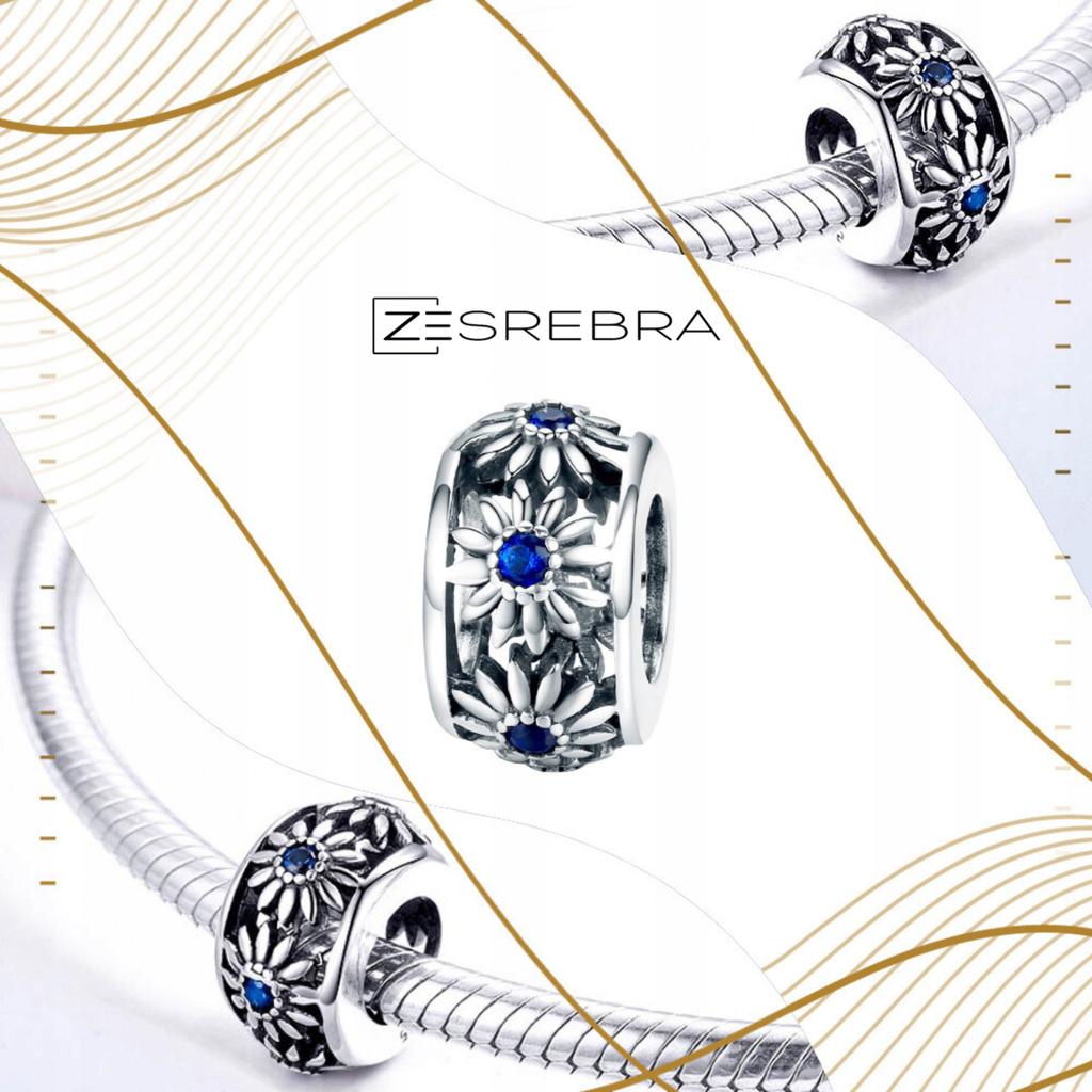 Charms Flowers Bead Beads Cubic Zirconia Charms Pr 925 S925