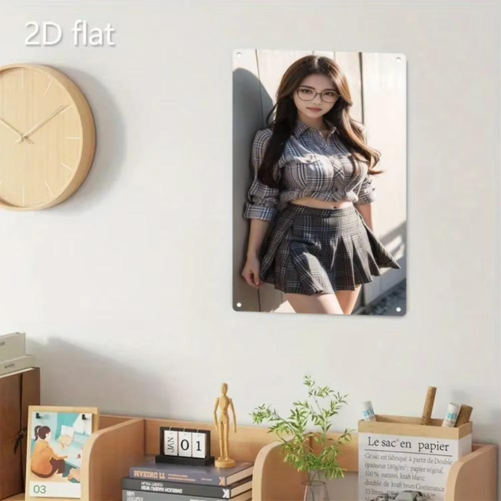 Funny Metal Wall Art Rustproof Painting Home Decor Bedroom