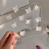 10Pcs Mini Hair Clip Claw Lady Girls Braided Butterfly Clip Transparent Headwear