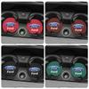 2Pcs Car Coaster Suede Mat Water Cup Anti-slip Pad Auto Interior For Ford Focus Fiesta Puma Ranger Kuga MK7 MAX F150 Mondeo