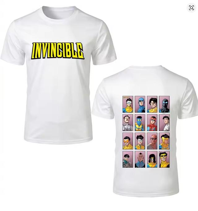 New Anime Graphic 3d Print TShirt For Invincible Fans And Cosplay Tees Unisexs And Unisexs Summer Casual Fashion Crew Neck Top