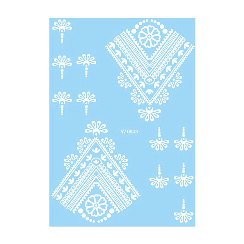 Falsches Henna Temporäres Tattoo Wasserübertragungs-Abziehbilder Körperkunst-Aufkleber Finger Hand Beine Arm