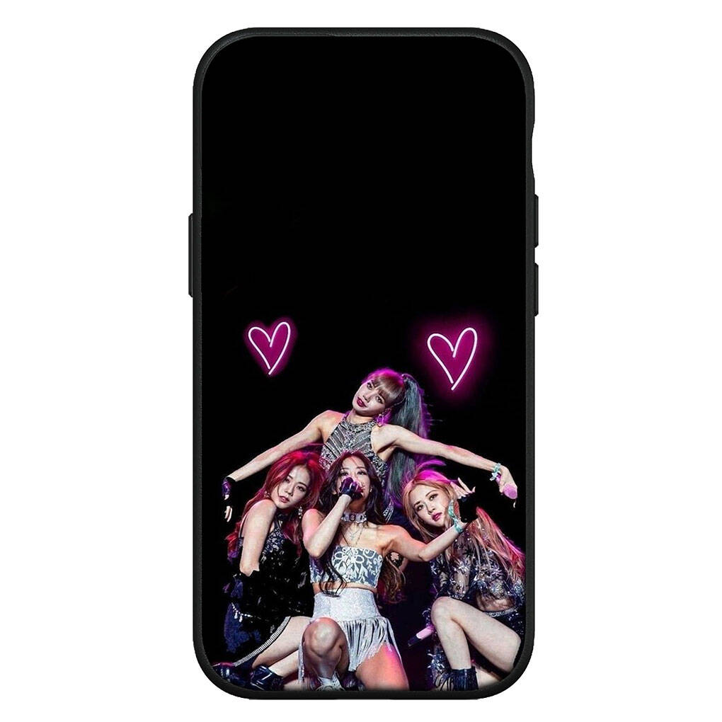 Cover per iPhone 17 16 15 Xiaomi Poco Redmi Note 14 13 12 11 Pro Max Samsung Galaxy S25 S24 9 OPPO Huawei Jennie Nera Lisa Rosa Jisoo Rosa Custodia per Telefono
