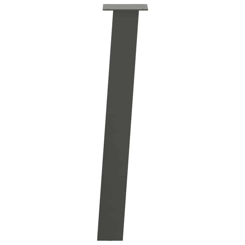 Vidaxl Nogi Do Stolika Kawowego, 4 Szt., Antracyt, 72 Cm, Stal