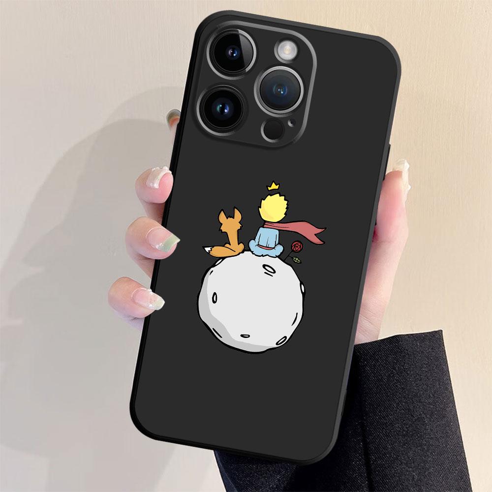 

Чехол «Маленький принц» черный для iPhone SE 11 Pro Max XR XS X 13 Mini 7 8 6S 14 Plus 12 12pro XS Max 13pro 6 14Pro Телефон Coque iPhone 13 Mini