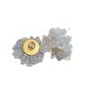 Light Luxury Crystal Pearl Stud Earrings White Flower Beaded Women'S Natural Exquisite Flower Earrings Earrings