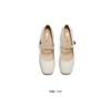 Belle Retro Fashion Mary Jane Shoes Women's 2025 Autumn New Leather Coarse Heel Tall Single Shoes