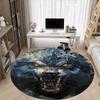 1PC Wolfpack Alpha Office Round Area Rug, Mat Suitable For Office, Under Office Chairs Bedroom Living Room Home Decor, Room Deco