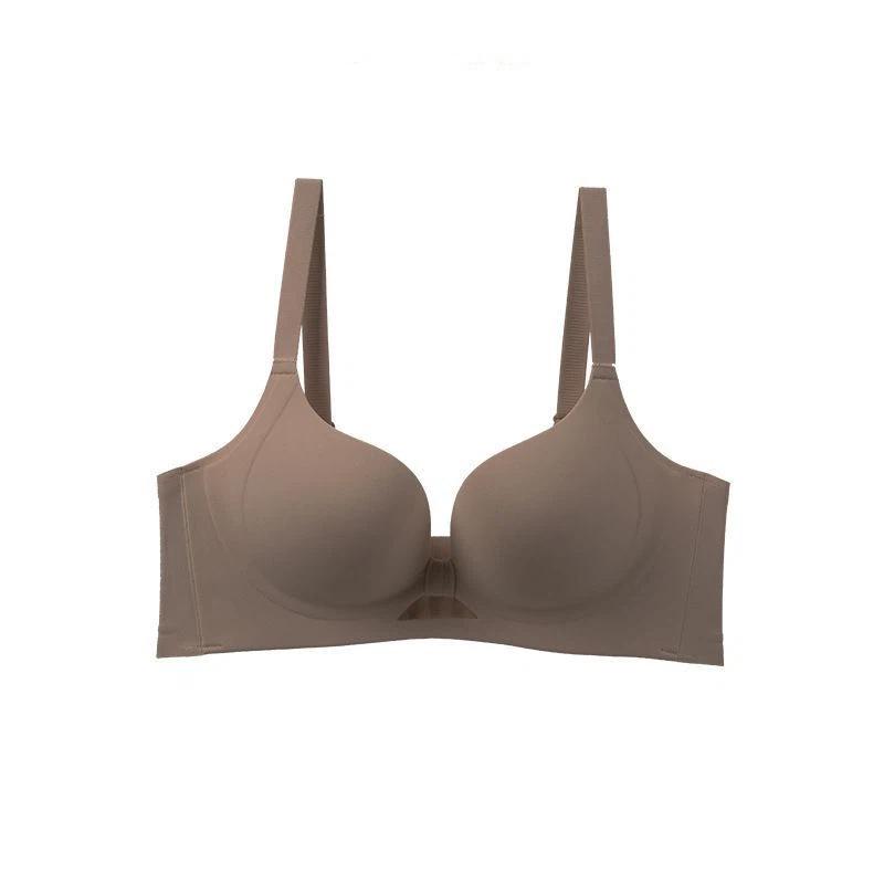 Red Wireless Push Up Bra Seamless Comfortable Lingerie For Women