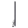 Modern Grey Table Mounted Office Partition Desk Divider, Privacy Panel Screen for Workspace, Study and Meetings 59.1x23.8x1 Inch