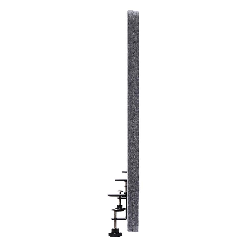 Modern Grey Table Mounted Office Partition Desk Divider, Privacy Panel Screen for Workspace, Study and Meetings 59.1x23.8x1 Inch