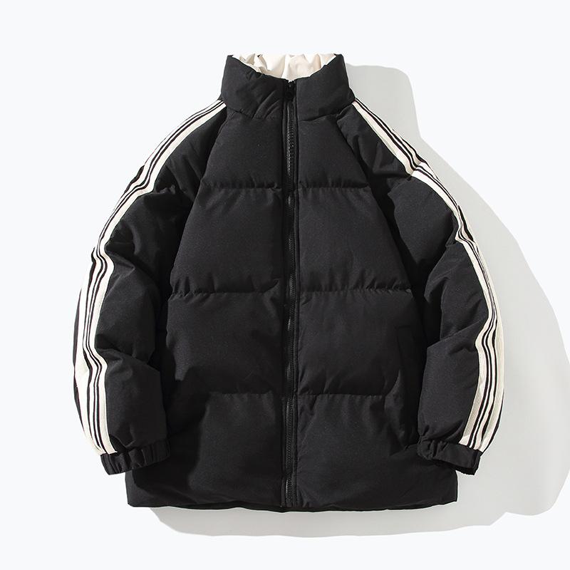 Winter Down Cotton-padded Clothes Men's Loose and Thickened Couple Bread Casual Cotton-padded Jacket Stand-up Collar Cotton-padded Clothes