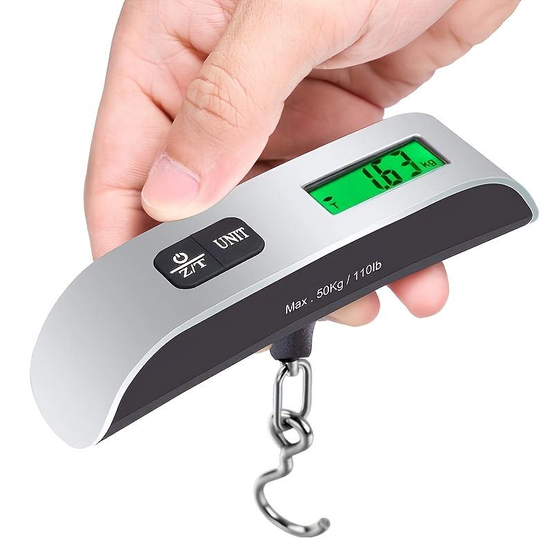 Precision Digital Luggage Scale Compact Portable Travel Scale with Backlit LCD Display Easy-to-Read Weight Auto Zero Tare
