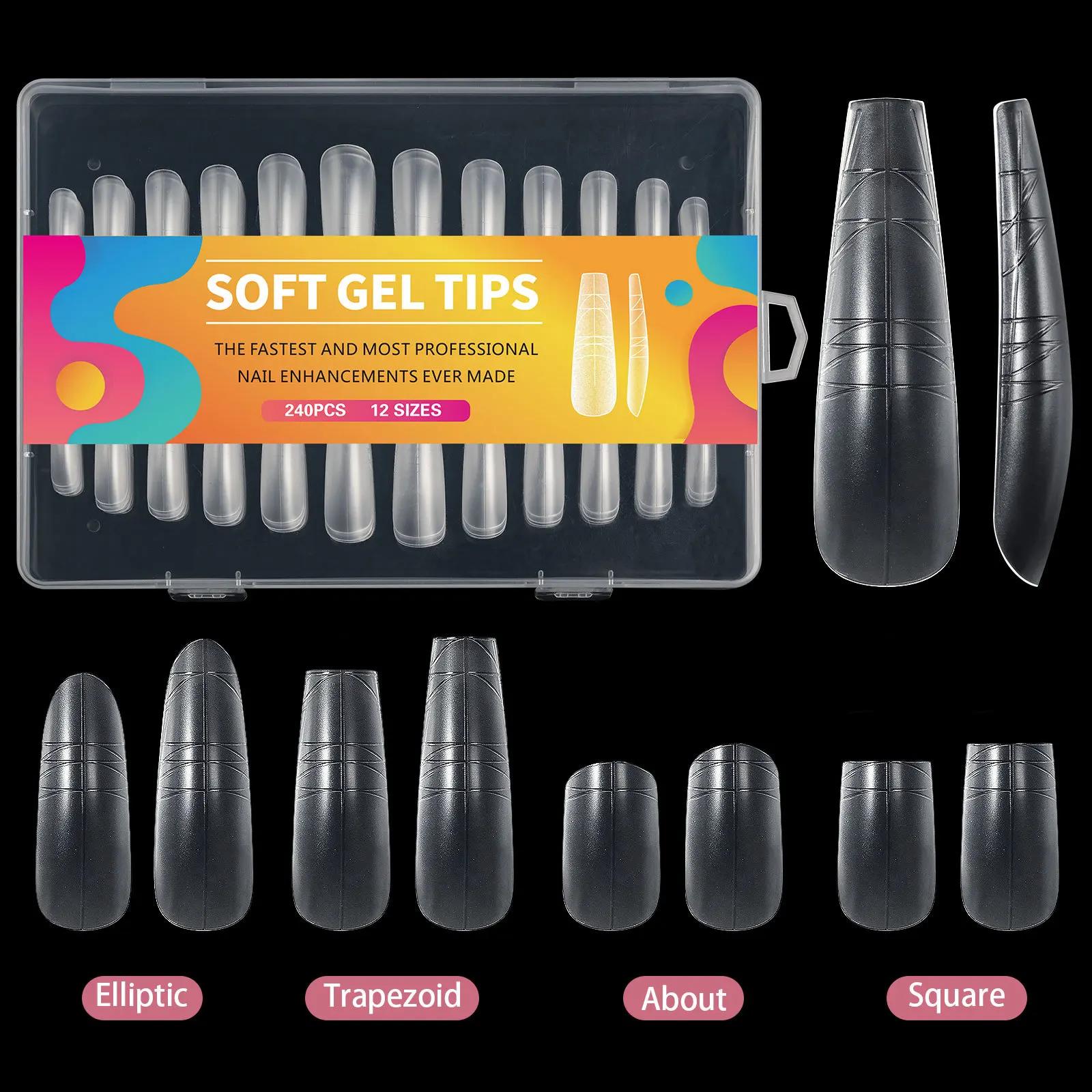 

Матовые акриловые накладные ногти, линия быстрого наращивания, полное покрытие, накладные ногти, градиентный вспомогательный для маникюра, инструменты для нейл-арта