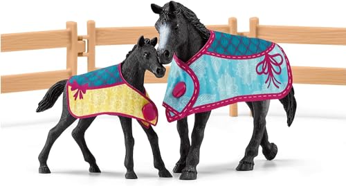 Schleich Horse Club Mini Horse Stable with Parent and Child 42611
