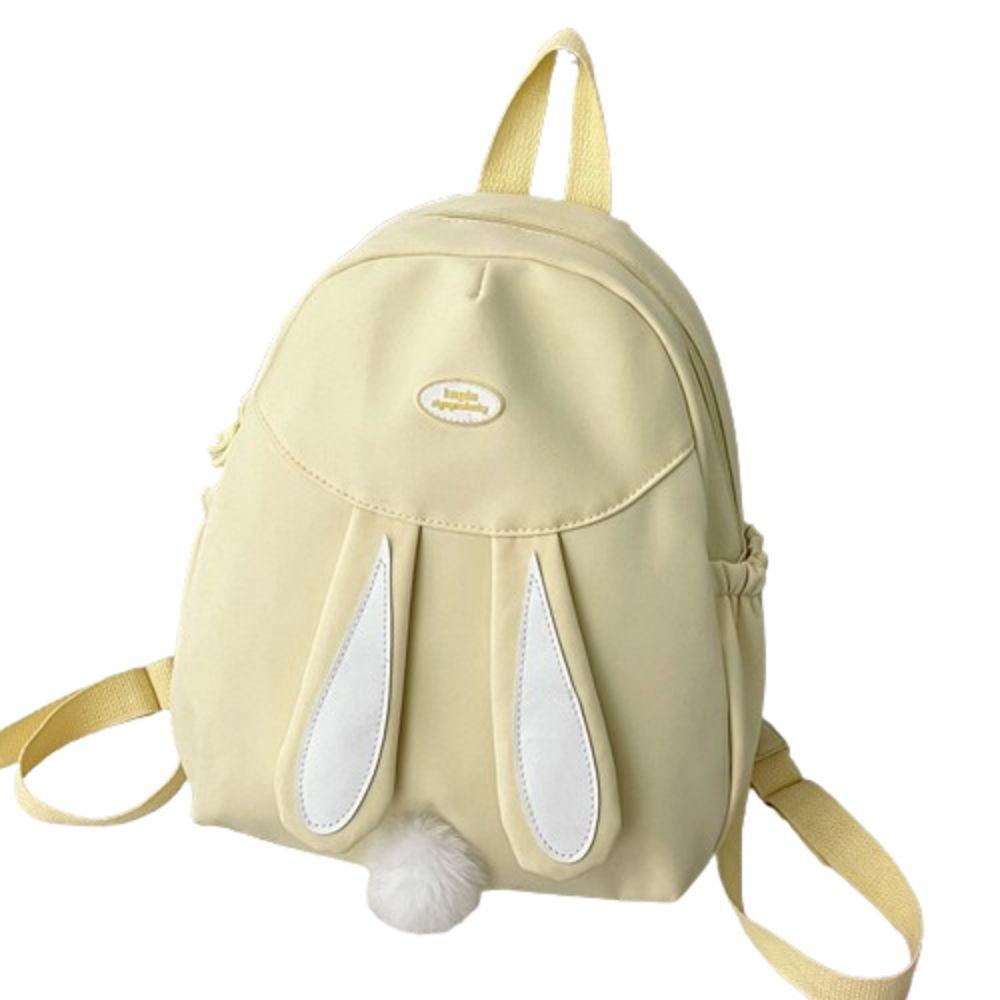 Waterproof School Bag Large Capacity Mini Backpack High Quality Students Backpack  Travel yellow-no pendant