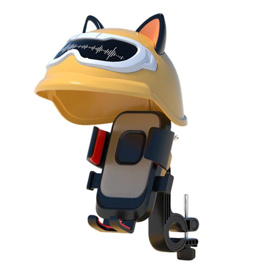 Mobile Phone Holder UV Protection Phone Cover Helmets for Cell Phone with Cute Ear Universal Anti-Reflective Sun Shield for Phones
