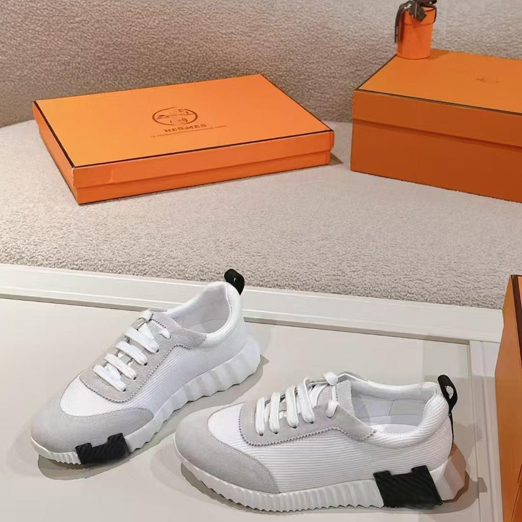 Large Size Men's Shoes H Sports Shoes Couple Style Lace-up Leather Fashion Casual Shoes Tide