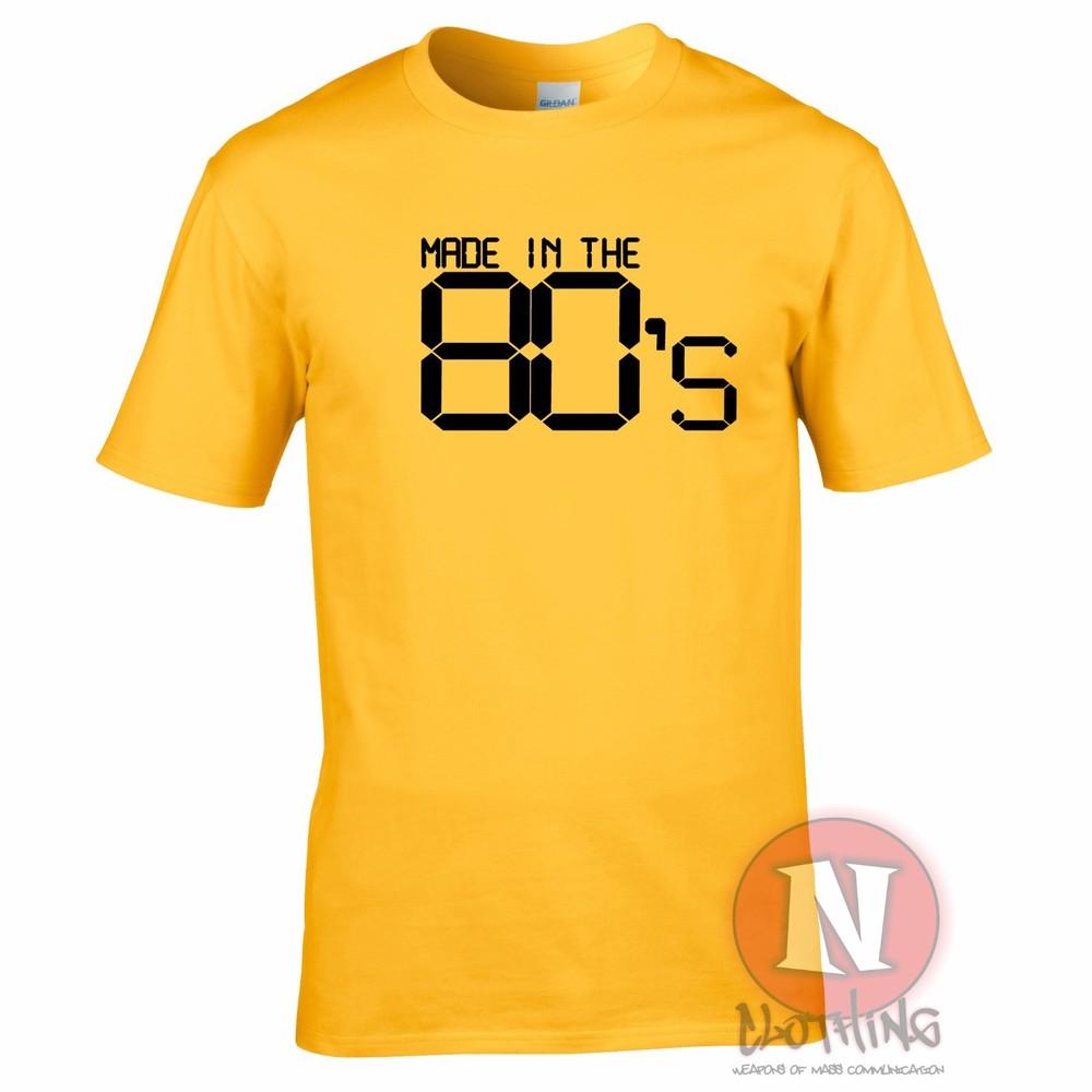 Made In The 80s TShirt Eighties Retro Fancy Dress Birthday Party Funny Tee