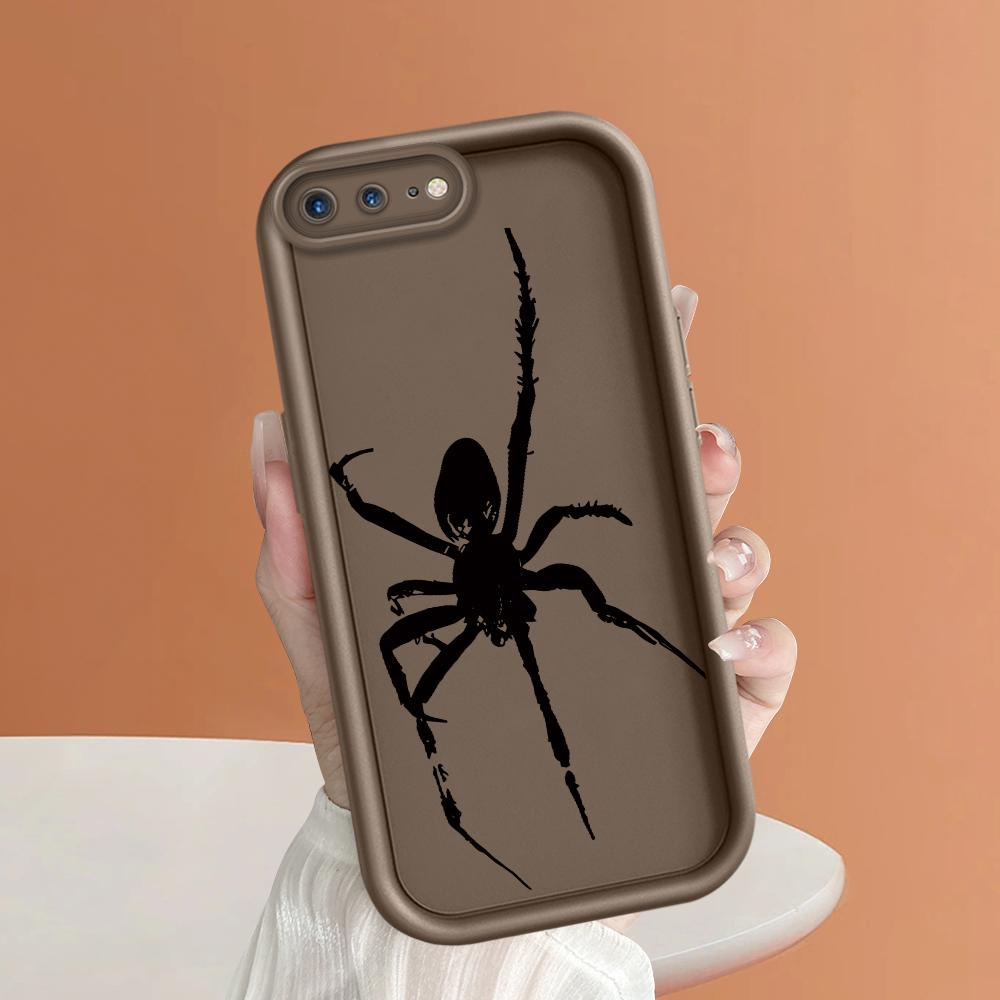 Carcasă de telefon cu model păianjen negru creativ pentru iPhone Samsung Galaxy Xiaomi Redmi POCO HUAWEI Honor Carcasă flexibilă moale din cauciuc antișoc