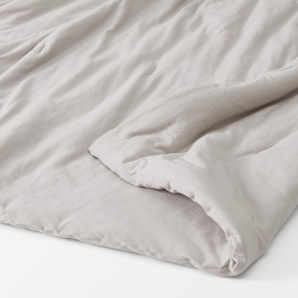 MUJI Natural Lyocell Soft Thin Comforter/S, 140 x 190 cm, Light Gray, 84732669