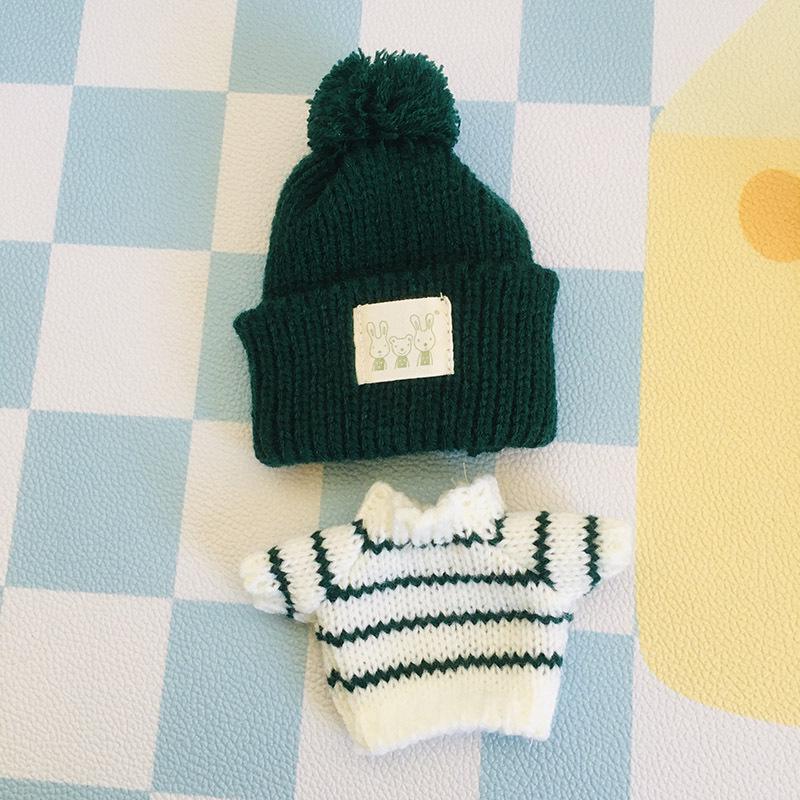 בגדי בובת קטיפה ויניל חמודה 17 ס"מ קופסה עיוורת - תליון LaBuBu שמלת אביזרים