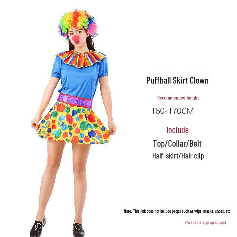 Halloween Adult Clown Costumes for Men & Women - Circus & Festival Performance Outfits