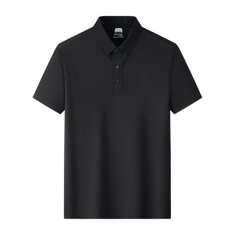 Summer Men's Lapel Polo Shirt Men's Short Sleeve Casual Business High-end Top Men's Clothing