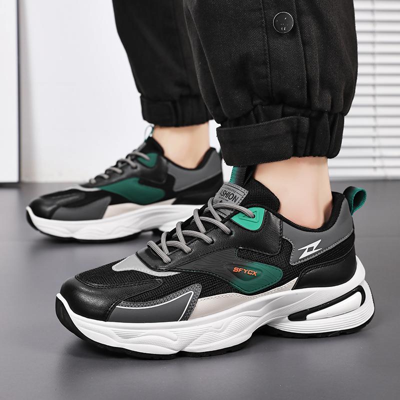 Men's Casual Sports Shoes Breathable Soft Sole Four Season New Comfortable Outdoor Student Running Shoes Fashion Youth Sneakers