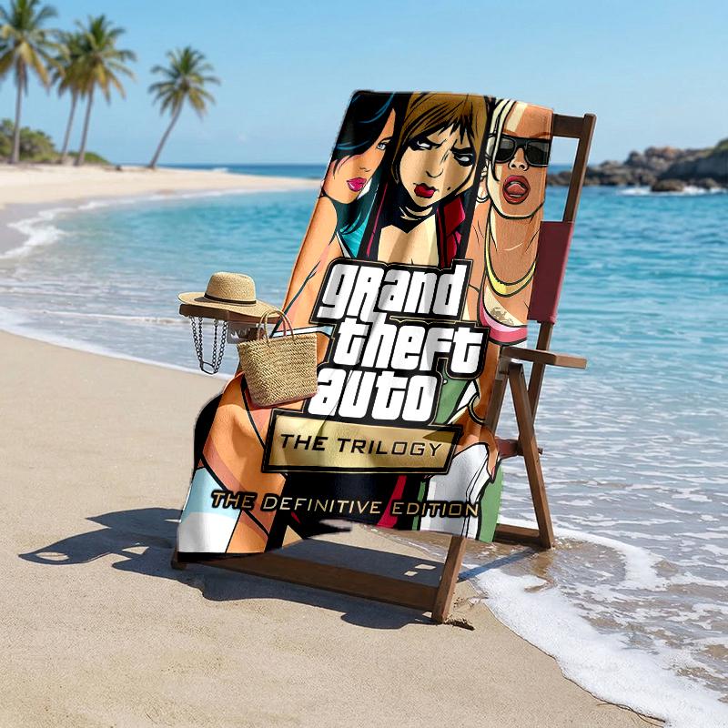 Gta Fashion Beach Towel: Ideal for Summer Adventures Soft, absorbent and quick drying suitable for swimming and bathing