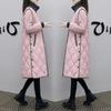 Autumn and Winter Women's Casual Loose Thick Mid-length Down Jacket