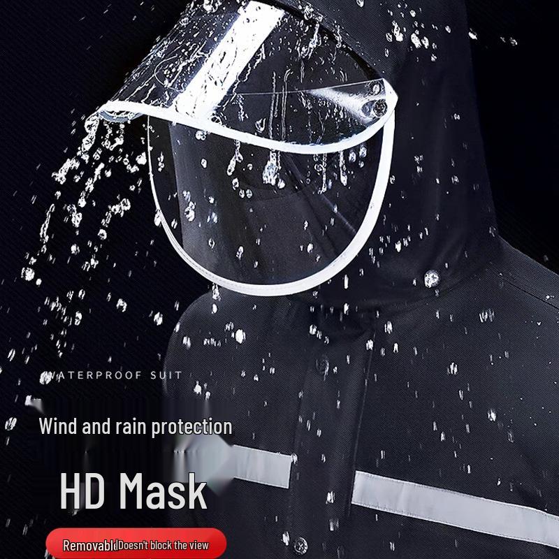 Full Body Stormproof Raincoat & Pants Set for Outdoor Cycling, Men's & Women's Split-Style Fishing Suit & Poncho