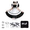 Vestido Lolita Gothic Fofo de Empregada Lolita Cosplay para e Fantasias com Laços Halloween, Festas, Eventos, (Tamanho M)