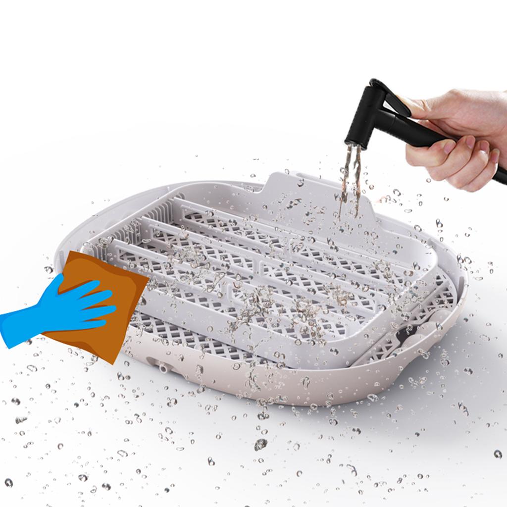 Incubator pentru incubarea ouălor Întoarcerea automată a ouălor Tavă multifuncțională pentru ouă Capac transparent