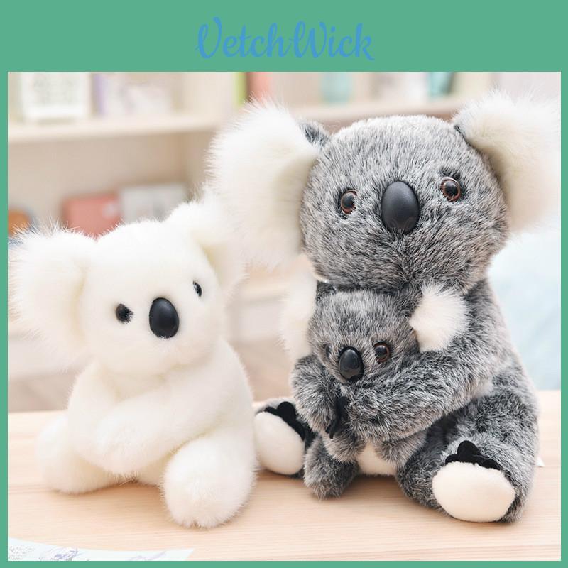 Adorable Koala Bear Plush Toys Featuring Sitting Mother And Baby Stuffed Dolls