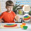 Wooden Peg Board Bead Game Toy Toddler Montessori Toys Baby Stacking Matching Counting Color Sorting Game Early Education Toys