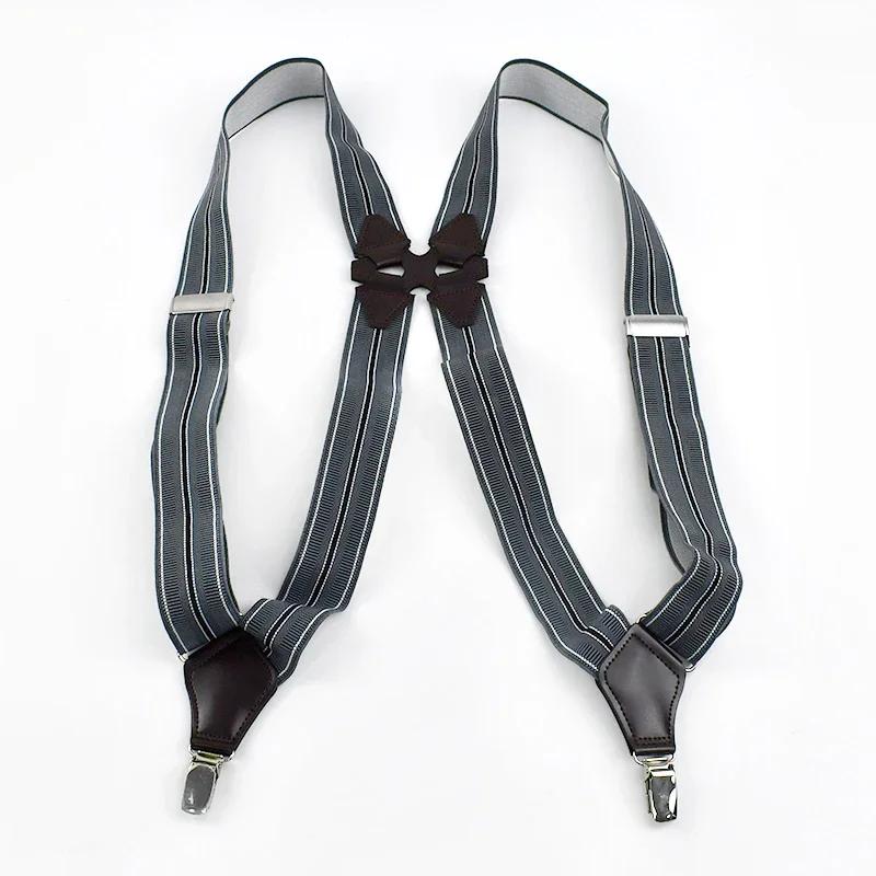 

3.5*120cm 2 Clips Men s Suspenders Adult Men Braces Elastic Strap Costume Harness Agjuster Man Suspender Belt DIY Male Jockstrap