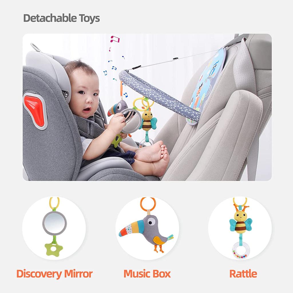 Baby Toys 0 12 Months Car Seat Toys for Baby Infant Activity Center Carseat Toys Baby Stroller Crib Hanging Rattles Sensory Toys