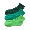 POLO RALPH LAUREN Socks Set 3 Mens Womens Footbed Pile Arch Support Multi-color Short Unisex Adult