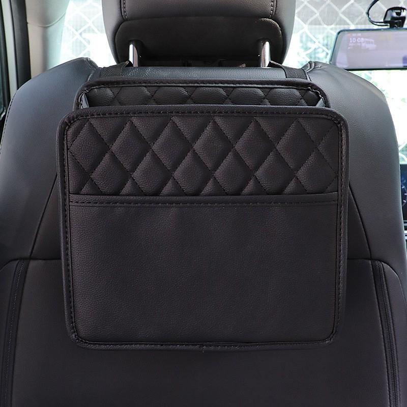 

Автомобильный многофункциональный ящик для хранения, деталь интерьера, держатель для салфеток из искусственной кожи/держатель для чашки с водой, органайзеры на спинку сиденья 1 PC