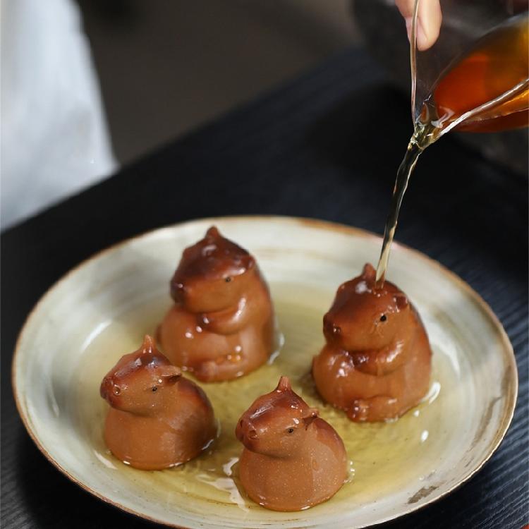 Cute Capybara Ornament Table Figure Distinctive Clay Capybara for Collector