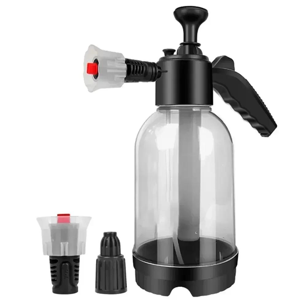 2L Foam Car Washer - Handheld Air Pressure Plastic Sprinkler for Auto & Motorcycle Cleaning