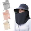 Neck Guard Women Fisherman Hat Quick Drying Face Covering Sunhat Summer Sunscreen Cap  Beach
