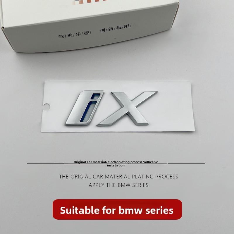 3D ABS Auto Emblem Karosserie Heck Kofferraum Fenster Aufkleber Abzeichen Dekoration Decal Auto Modifikation Für BMW ix3 ix i3 i4 i7 Zubehör