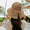 Foldable Wide Brim Floppy Girls Straw Hat Sun Hats Beach Women Summer Hat Strong Sun Protection for Travel 2025
