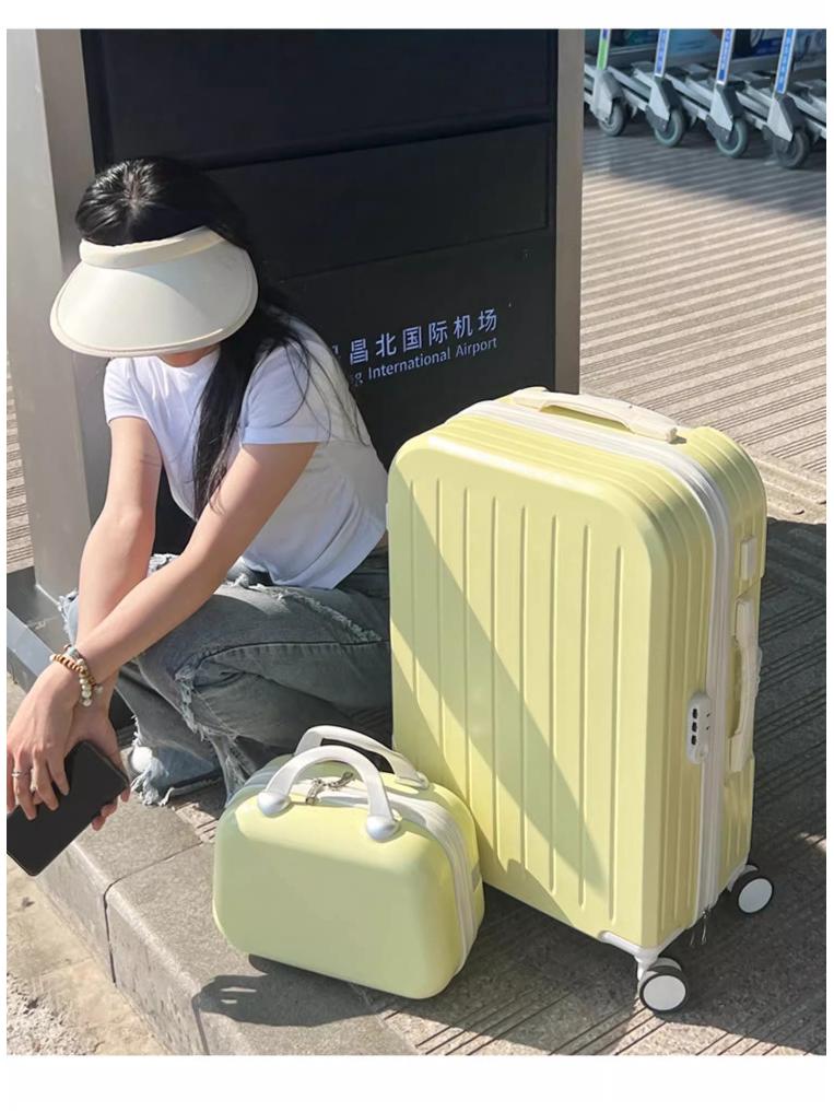 20-Inch Carry-On Suitcase with Universal Wheels, Rechargeable, for Men, Women, & Students