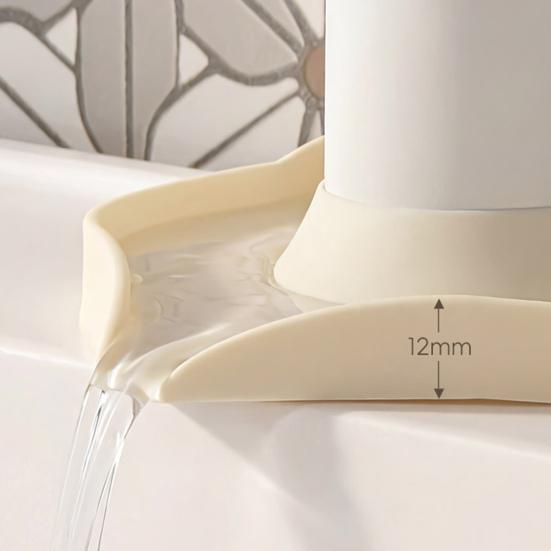 Silikon Wasserhahn Spritzschutz Niedlicher Cartoon Tropfenfänger mit Abflussloch Flexibel Einfach zu Installieren Wasserhahn Matte für Küchen-Badezimmer-Spüle